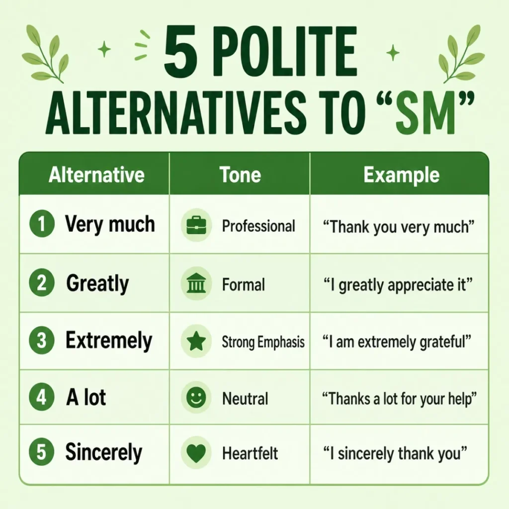 5 Polite Alternatives to sm (With Comparison Table)