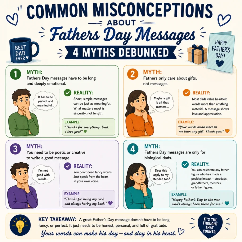 Common Misconceptions About Fathers Day Messages (4 Myths Debunked)