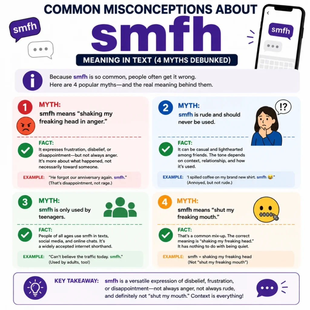 Common Misconceptions About smfh meaning in text (4 Myths Debunked)