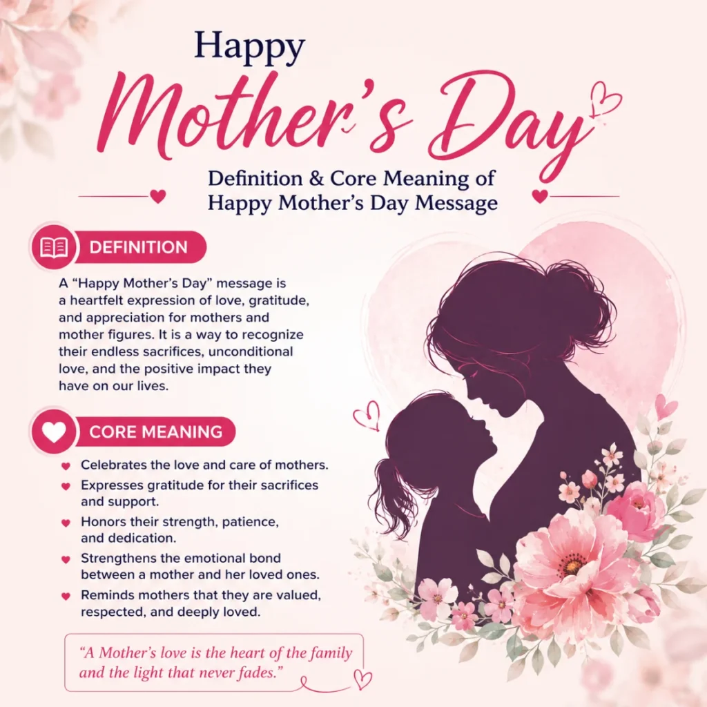 Definition & Core Meaning of happy mothers day message