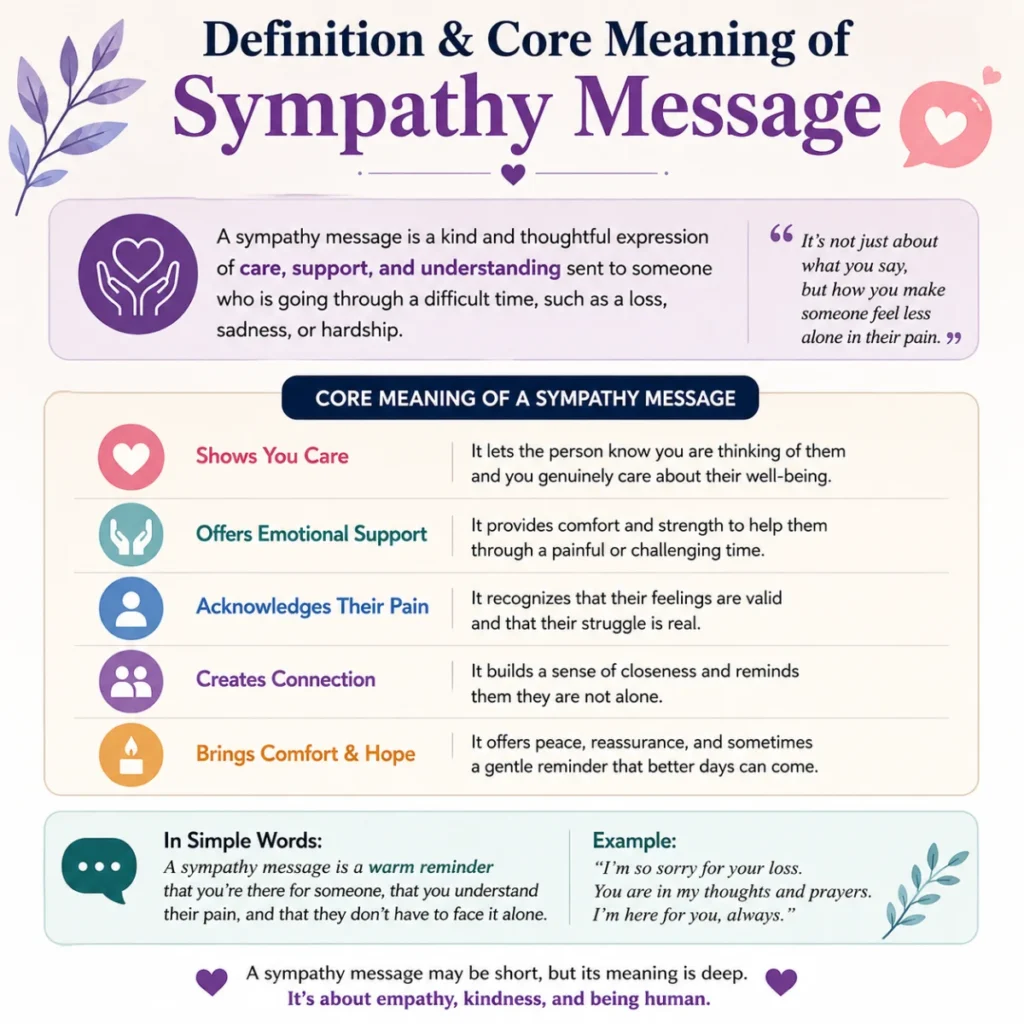 Definition & Core Meaning of Sympathy Message