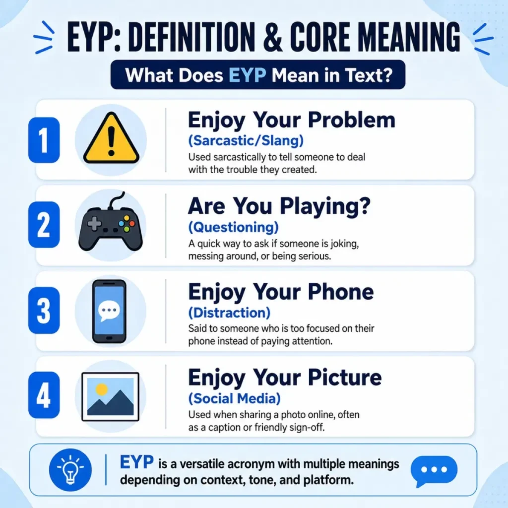Definition & Core Meaning: What Does EYP Mean in Text?