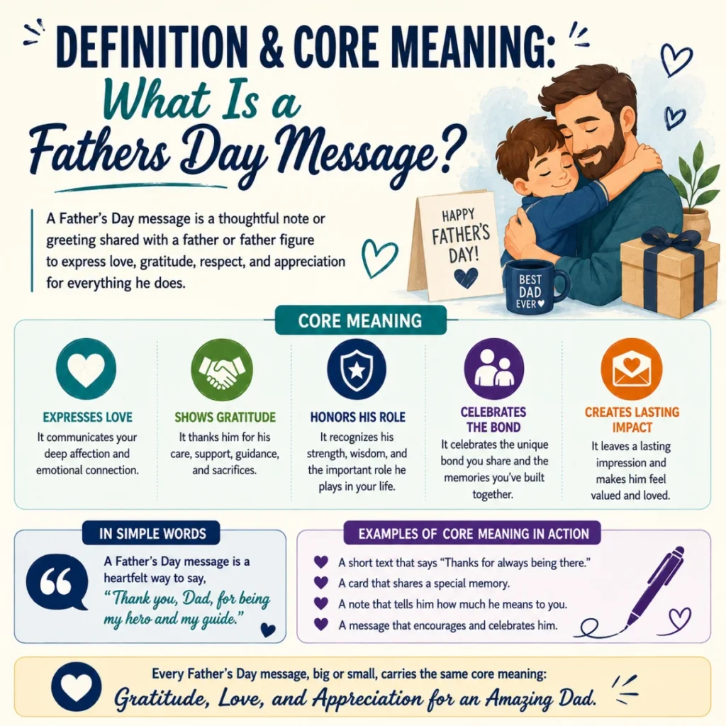 Definition & Core Meaning: What Is a Fathers Day Message?