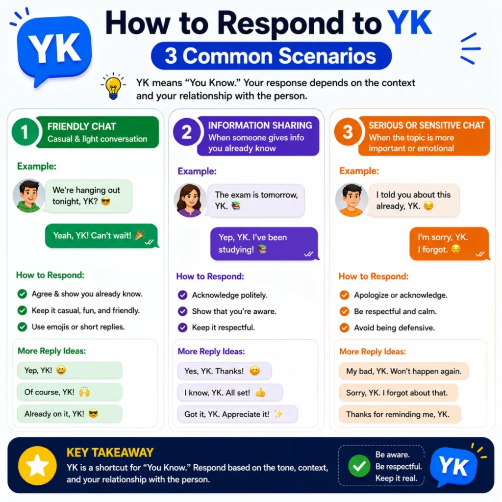How to Respond to YK (3 Common Scenarios)