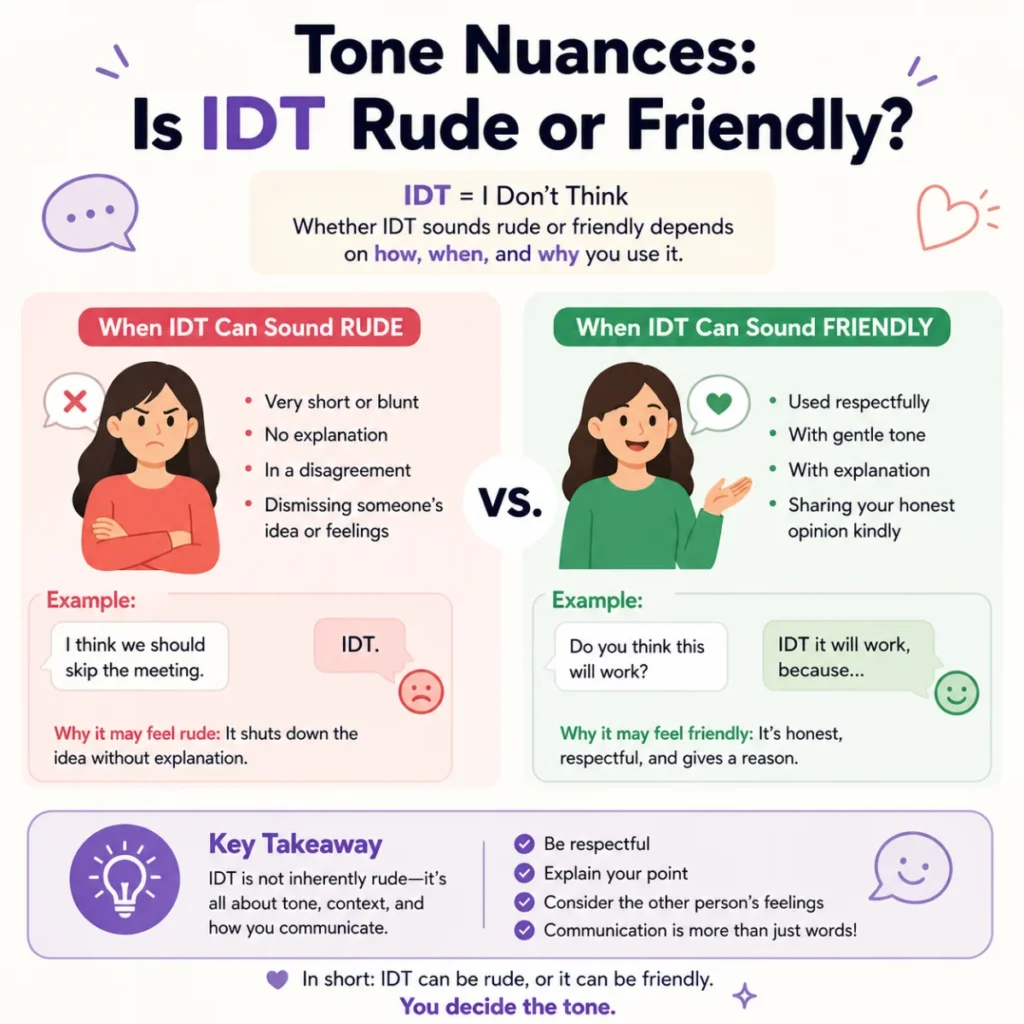 Tone Nuances: Is IDT Rude or Friendly?