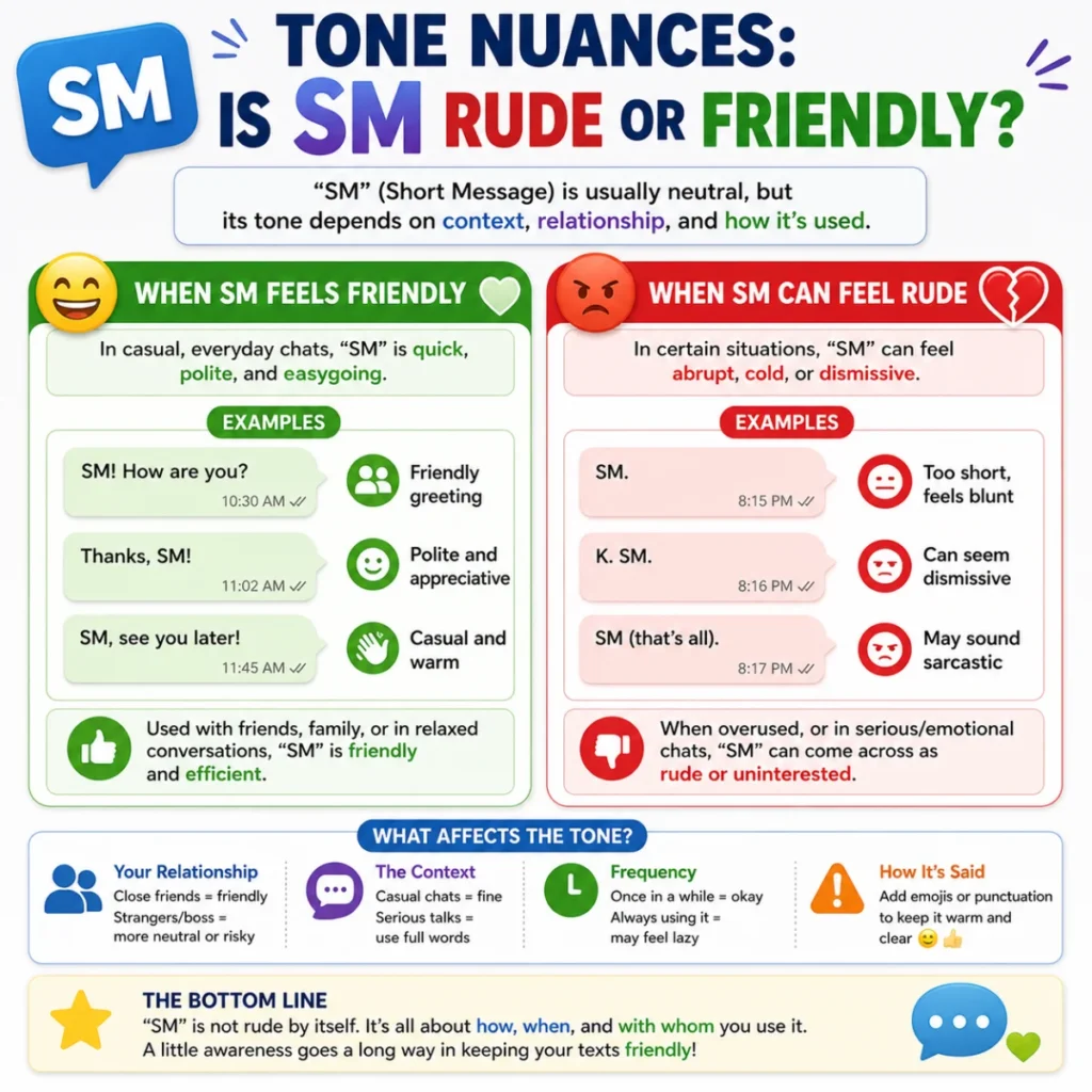Tone Nuances: Is sm Rude or Friendly?