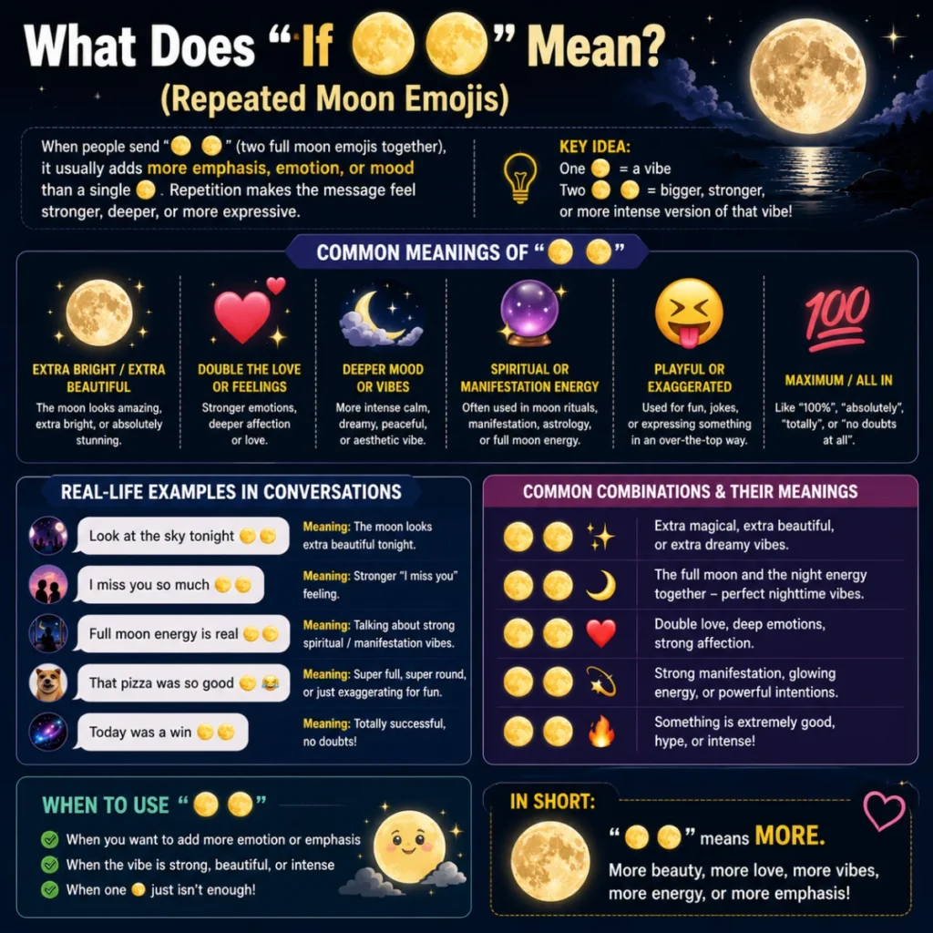 What Does “If 🌕 🌕” Mean? (Repeated Moon Emojis)