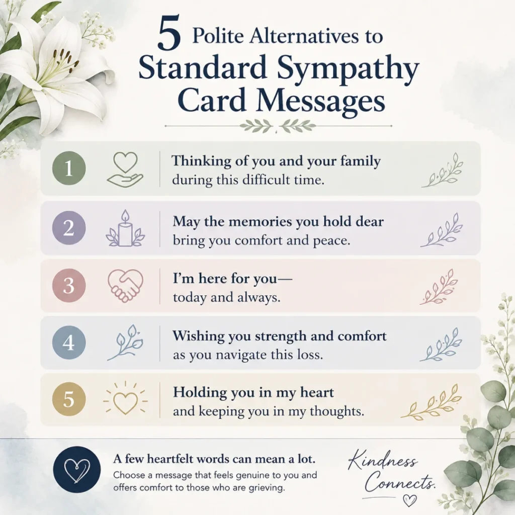 5 Polite Alternatives to Standard Sympathy Card Messages