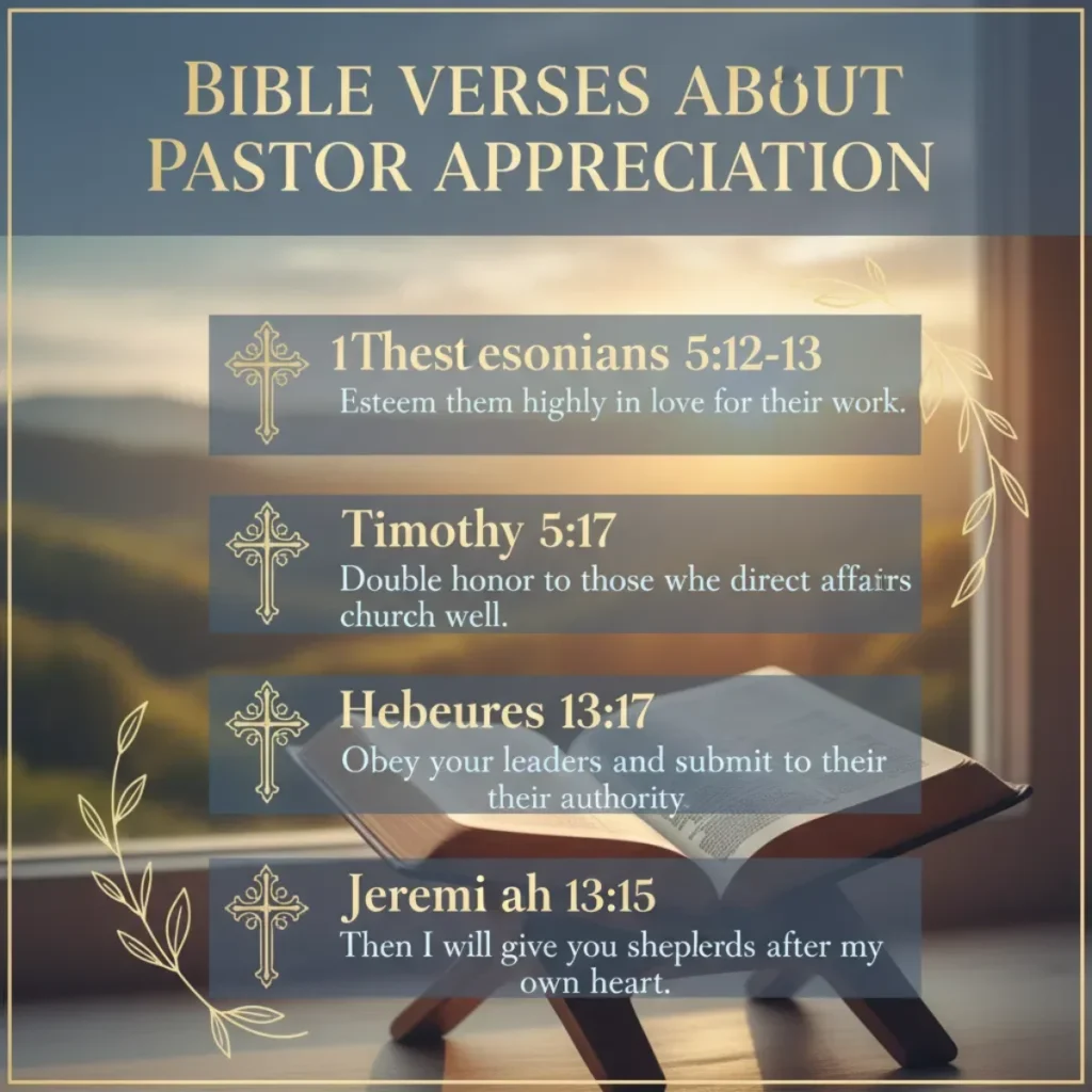 Bible Verses About Pastor Appreciation