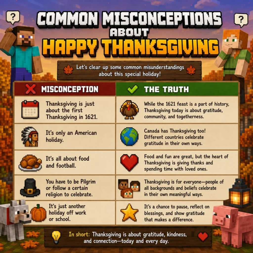 Common Misconceptions About happy thanksgiving message