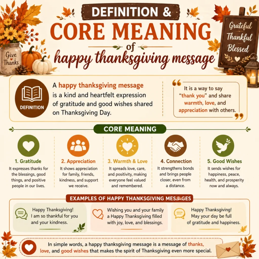 Definition & Core Meaning of happy thanksgiving message