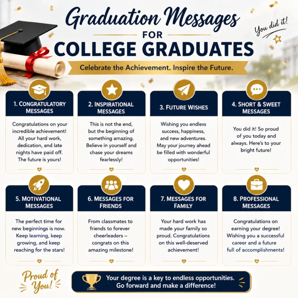 Graduation Messages for College Graduates