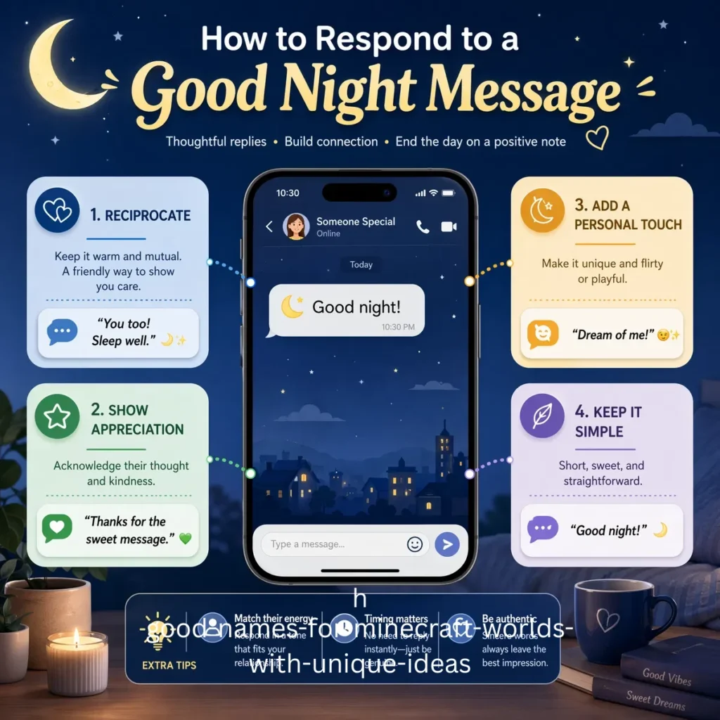 How to Respond to a Good Night Message