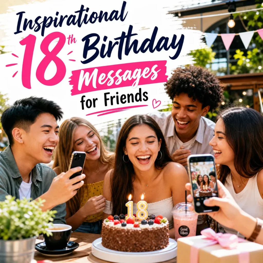Inspirational 18th Birthday Messages for Friends