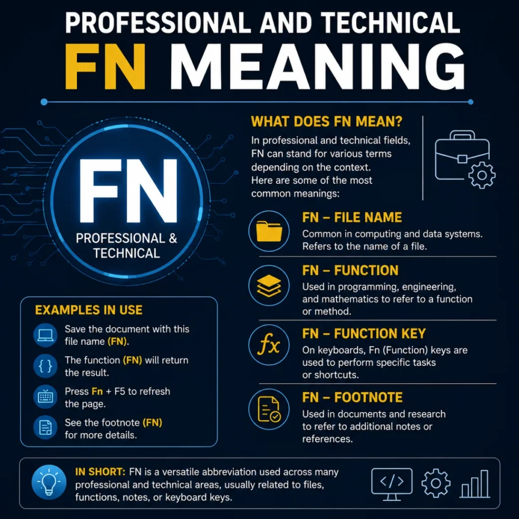 Professional and Technical FN Meaning