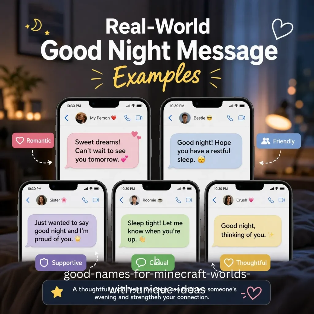 Real-World Examples of Good Night Message in Conversations