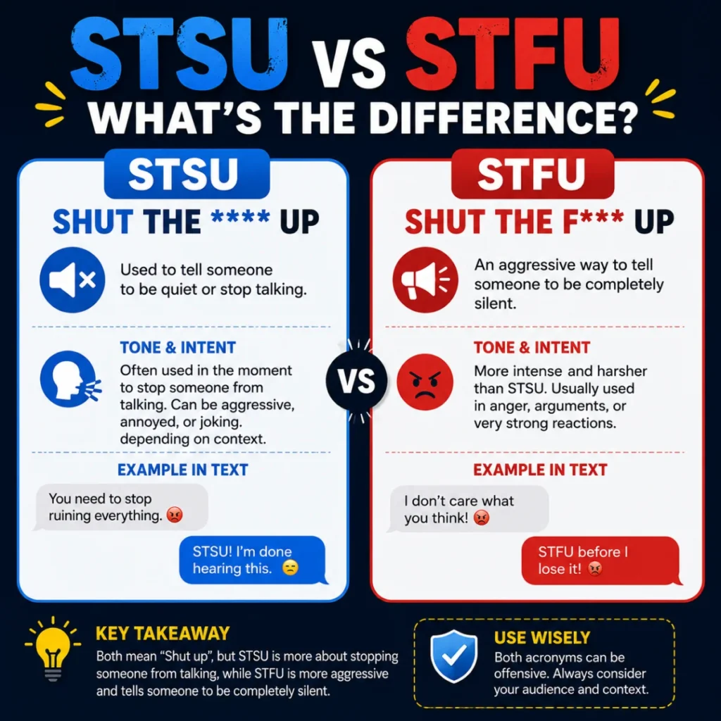 STSU vs STFU: What's the Difference?