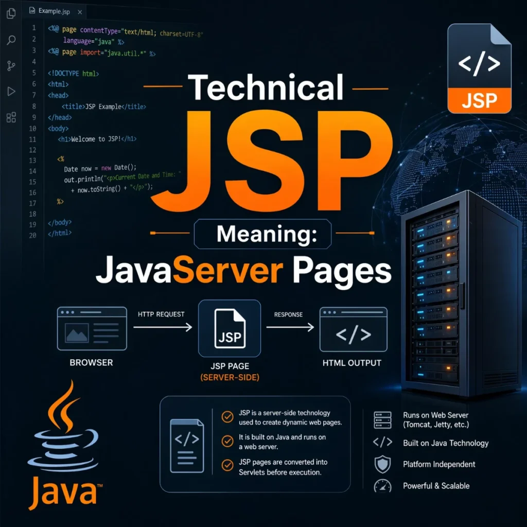 Technical JSP Meaning: JavaServer Pages