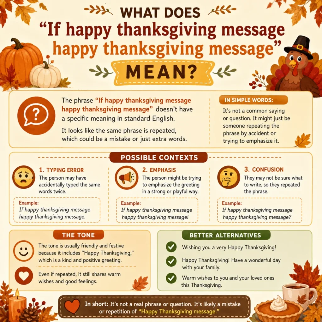 What Does "If happy thanksgiving message happy thanksgiving message" Mean?