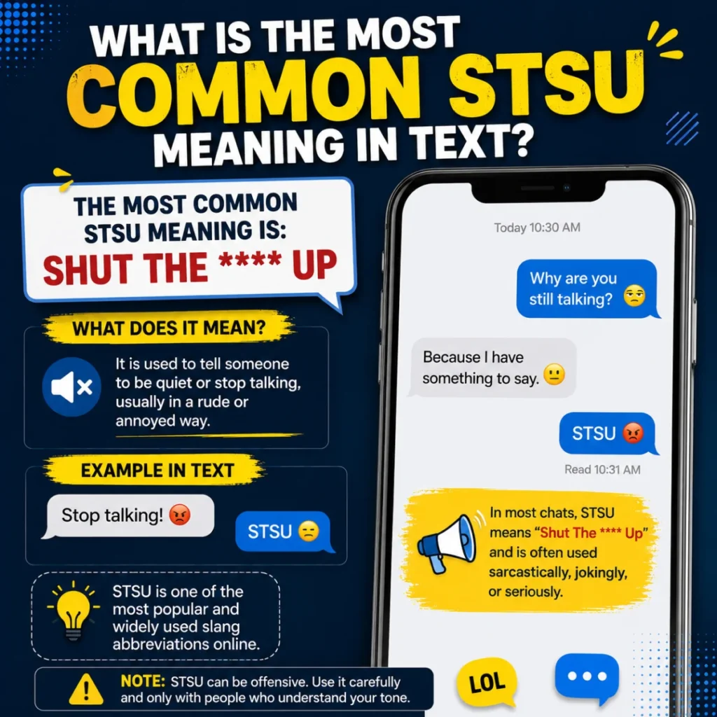 What Is the Most Common STSU Meaning in Text?