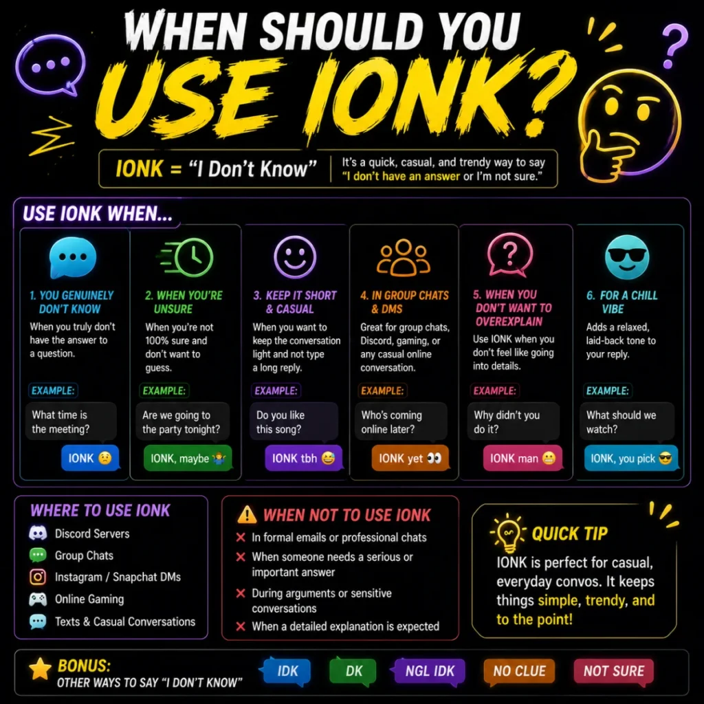 When Should You Use IONK?