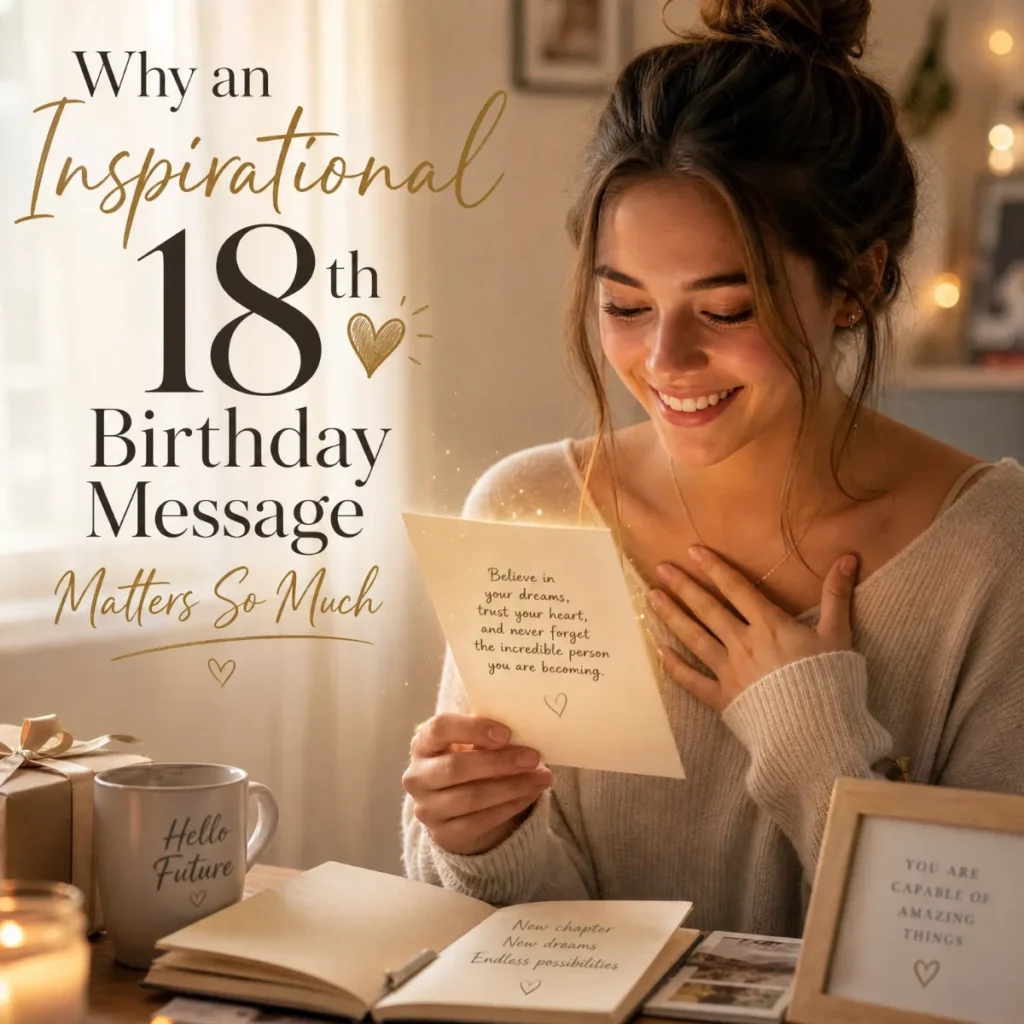 Why an Inspirational 18th Birthday Message Matters So Much