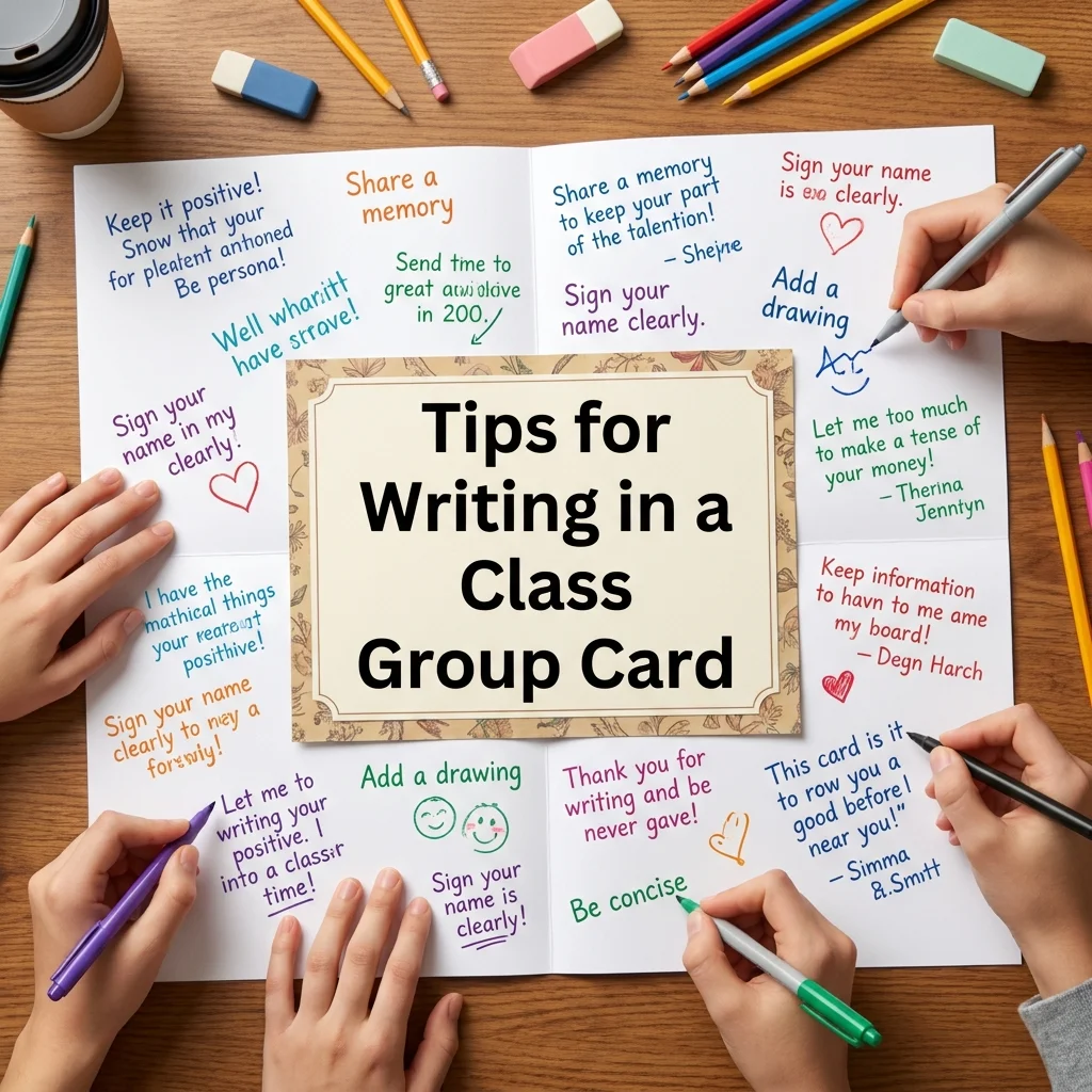 Tips for Writing in a Class Group Card