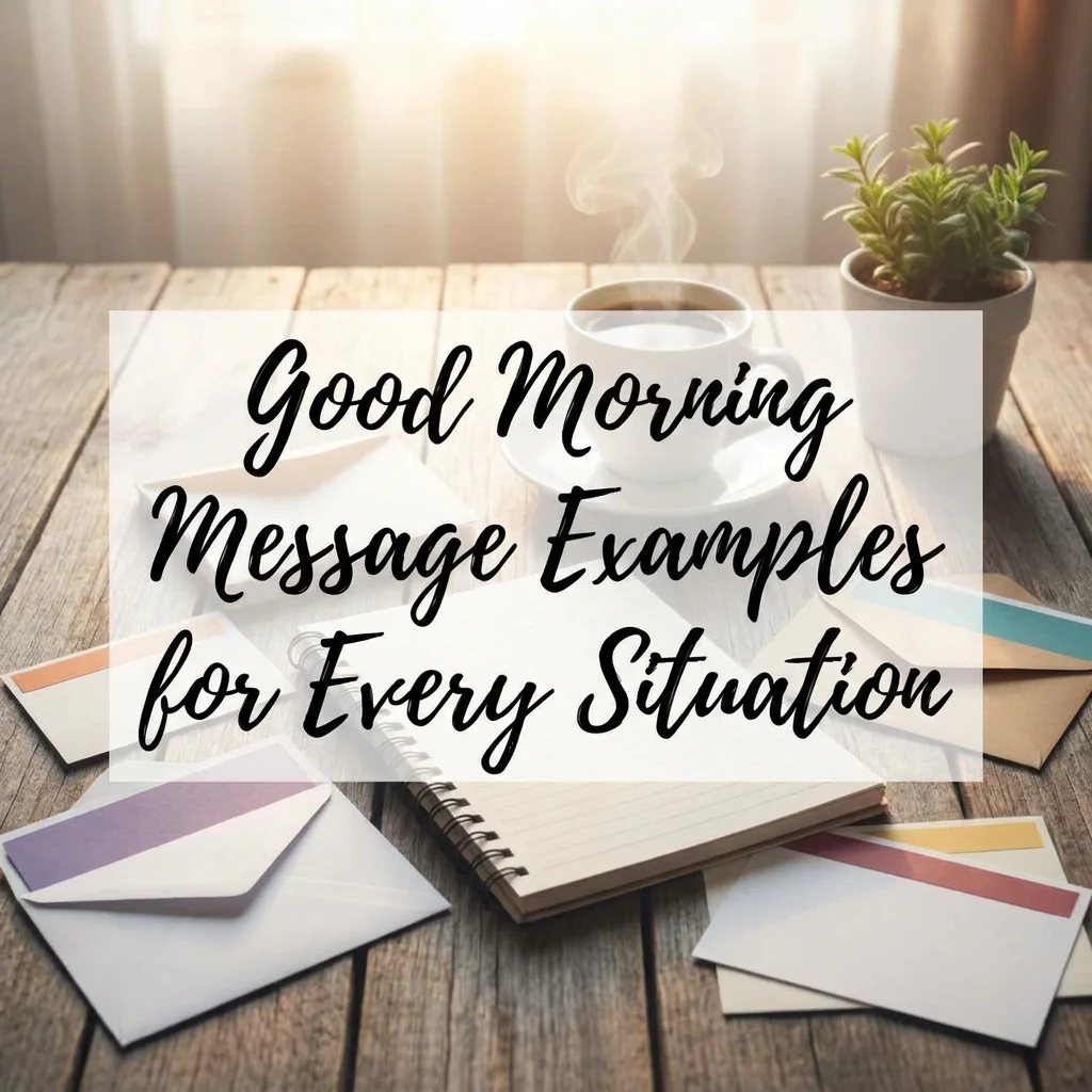 Good Morning Message Examples for Every Situation