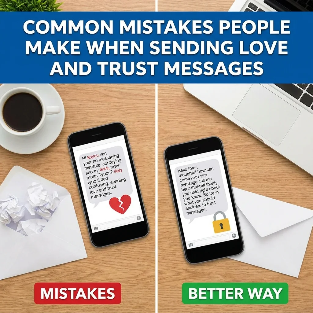 Common Mistakes People Make When Sending Love and Trust Messages