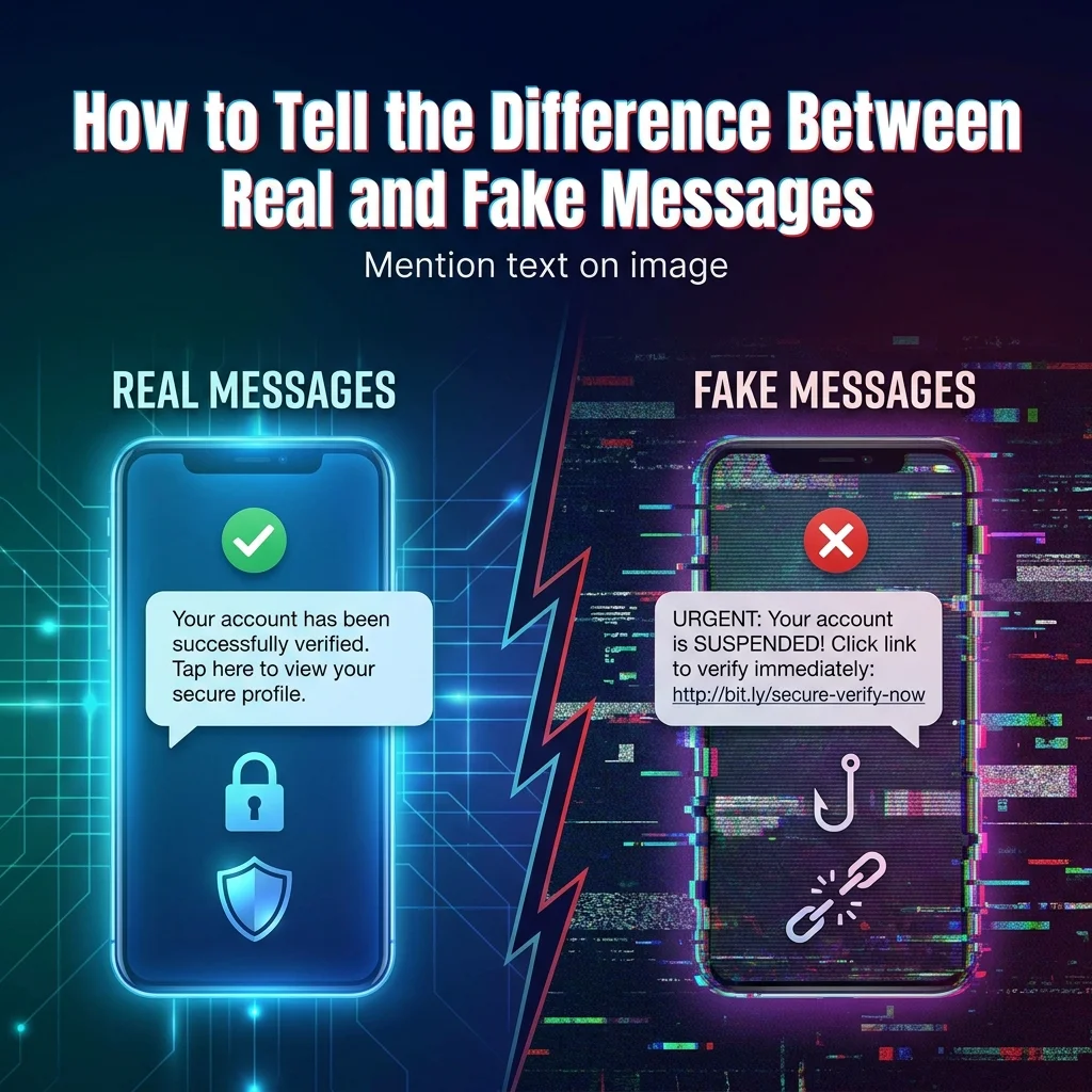 How to Tell the Difference Between Real and Fake Messages