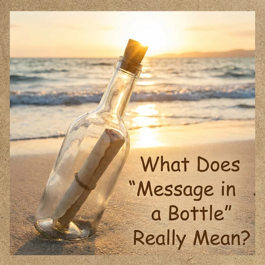 What Does "Message in a Bottle" Really Mean?