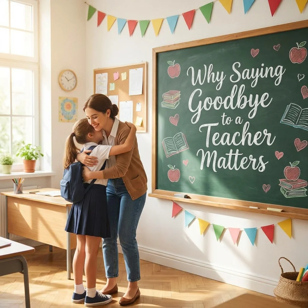 Why Saying Goodbye to a Teacher Matters