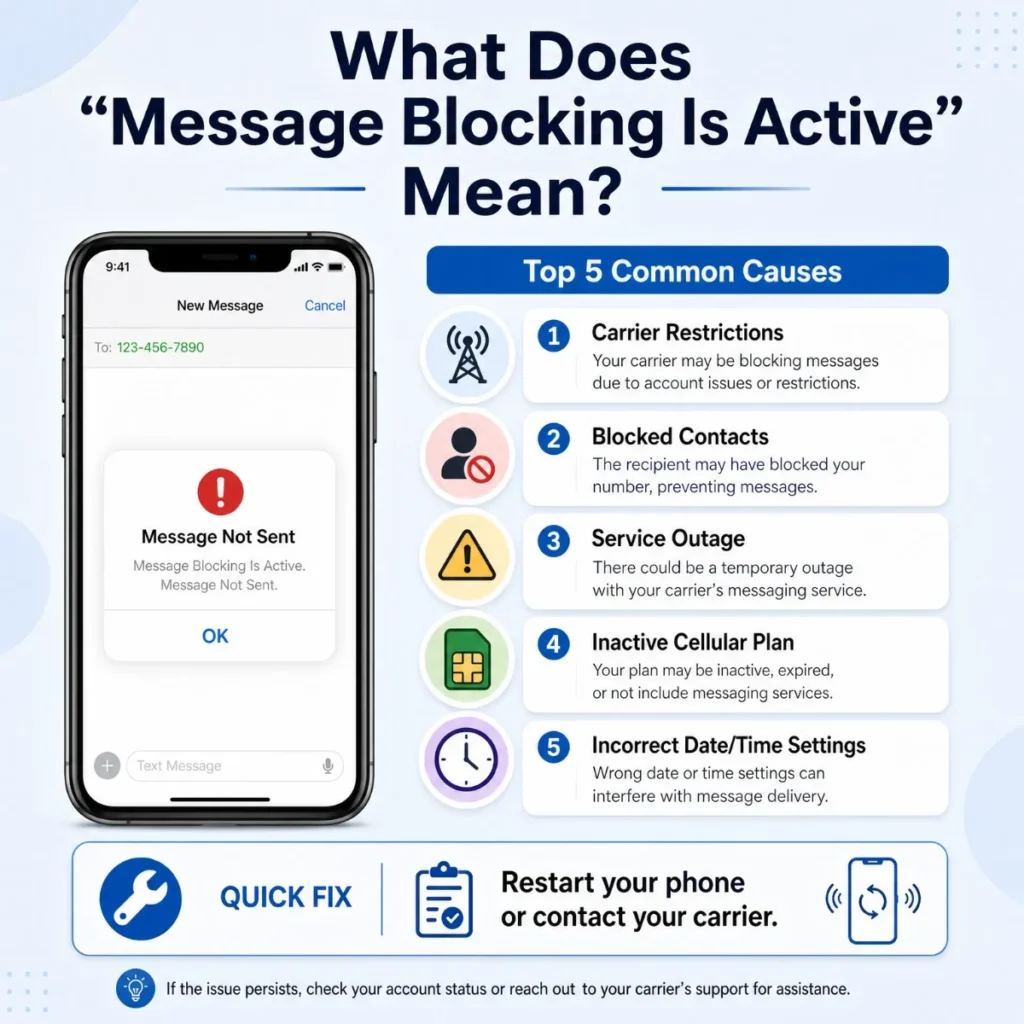 "Message Blocking Is Active" Mean? 📖