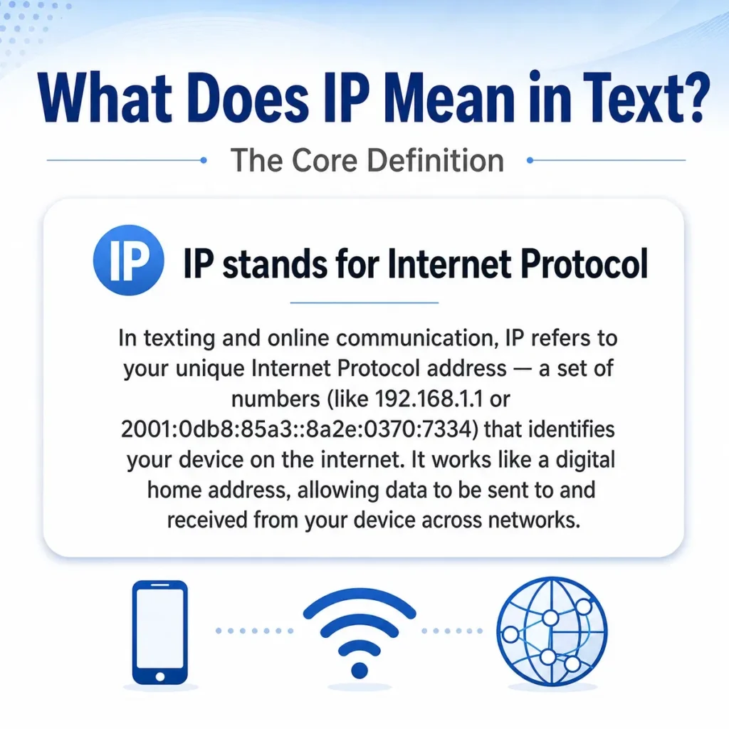 What Does IP Mean in Text? The Core Definition 📖