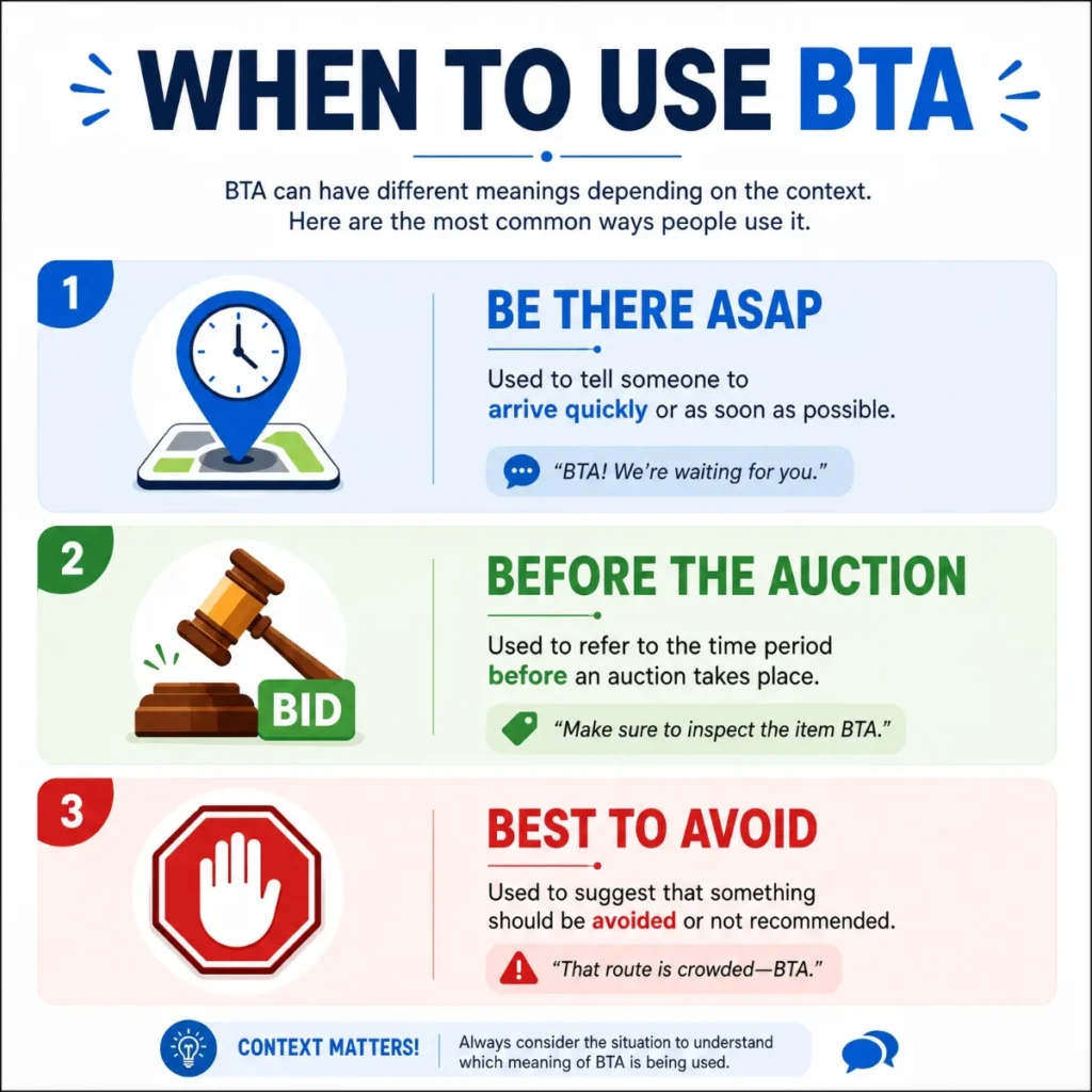 When to Use BTA