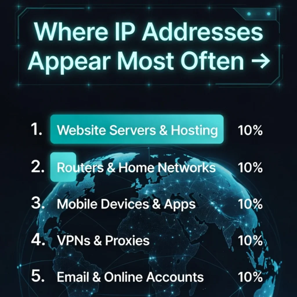 Where IP Appears Most Often 🌐