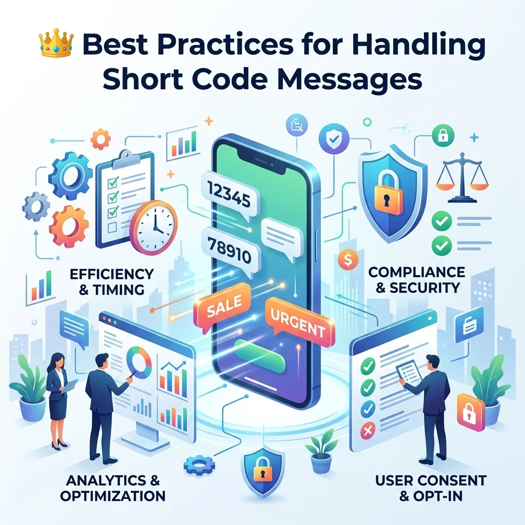 Best practices for handling short code messages, including SMS safety, sender verification, suspicious links, and scam prevention