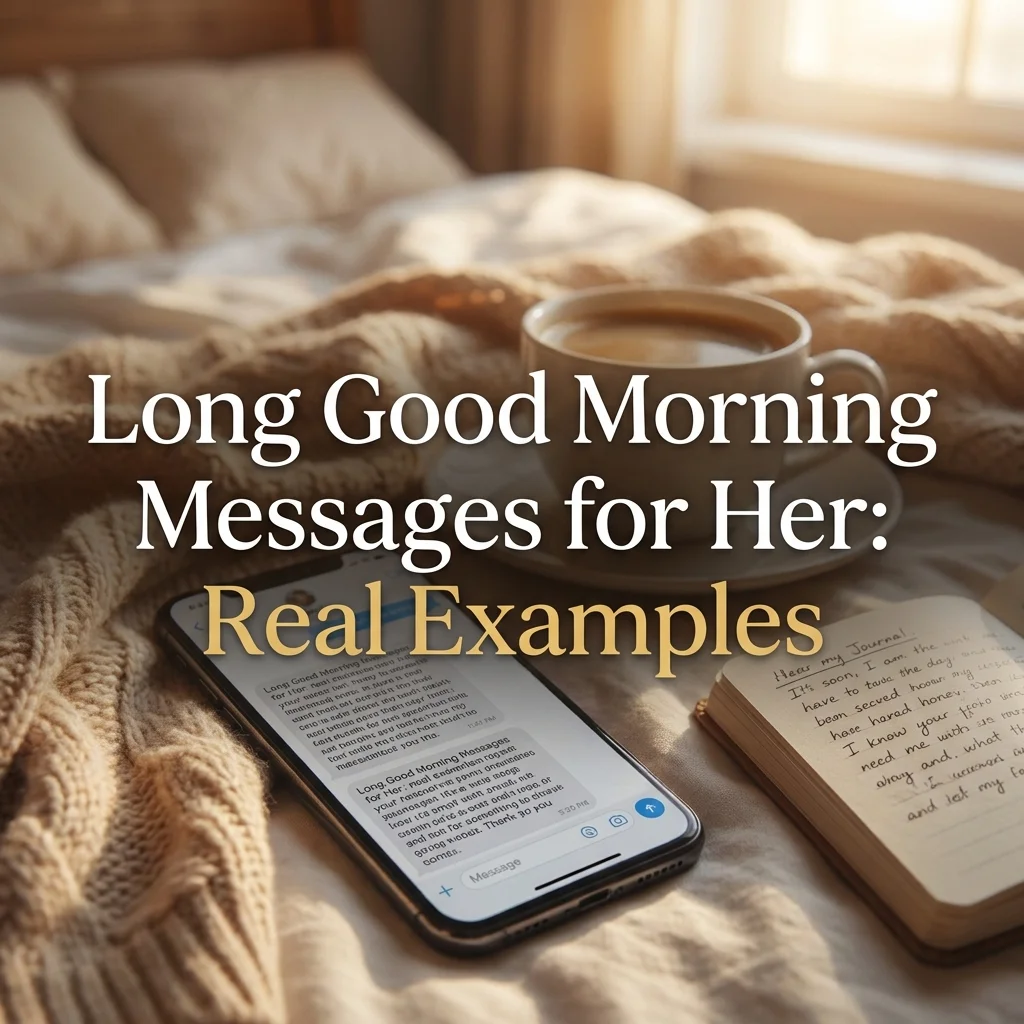 Long Good Morning Messages for Her: Real Examples