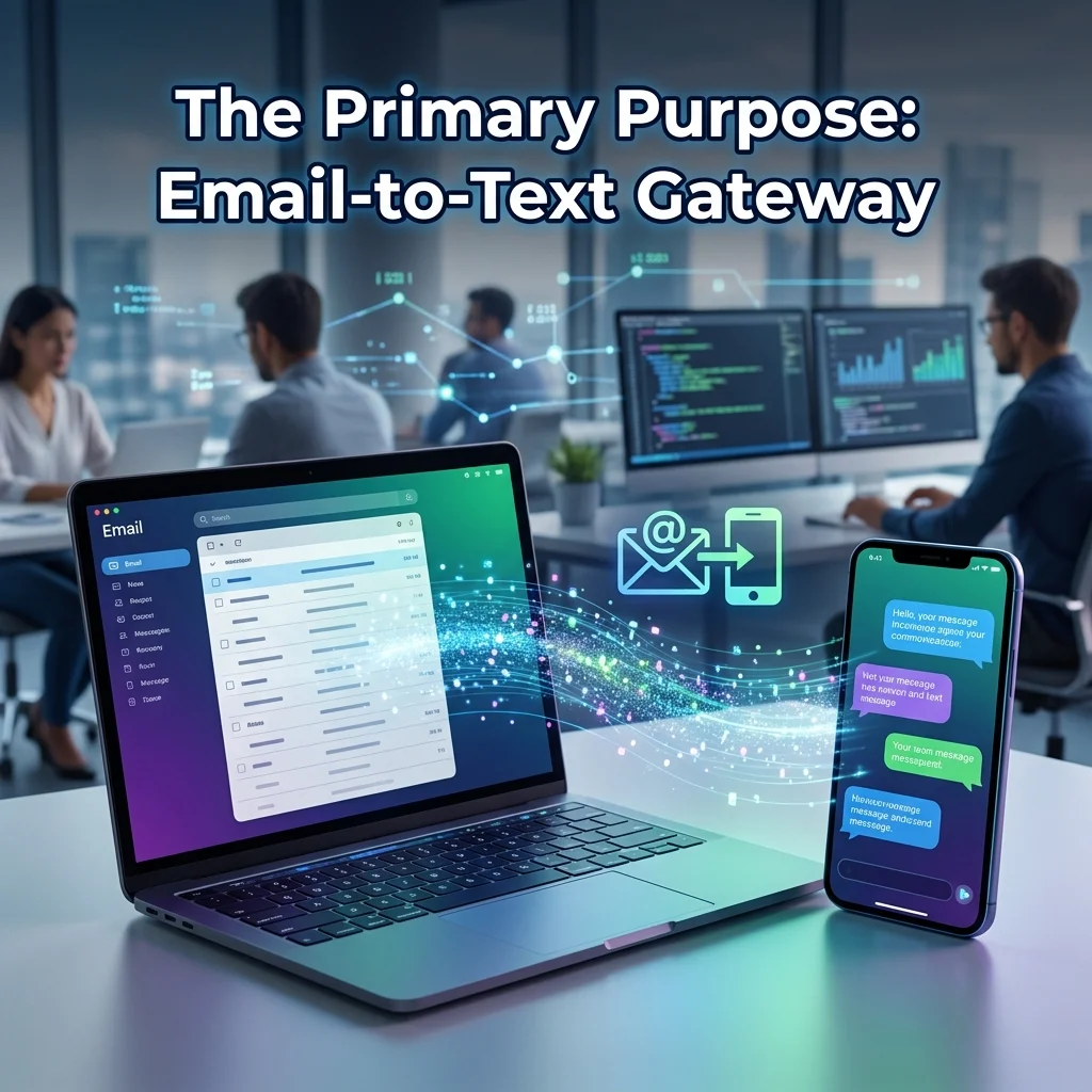 6245 email-to-text gateway explaining how emails are converted into SMS messages and delivered to mobile phones