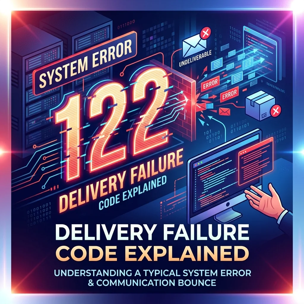 122 as a system error or delivery failure, explaining SMS error codes, failed messages, and mobile delivery issues