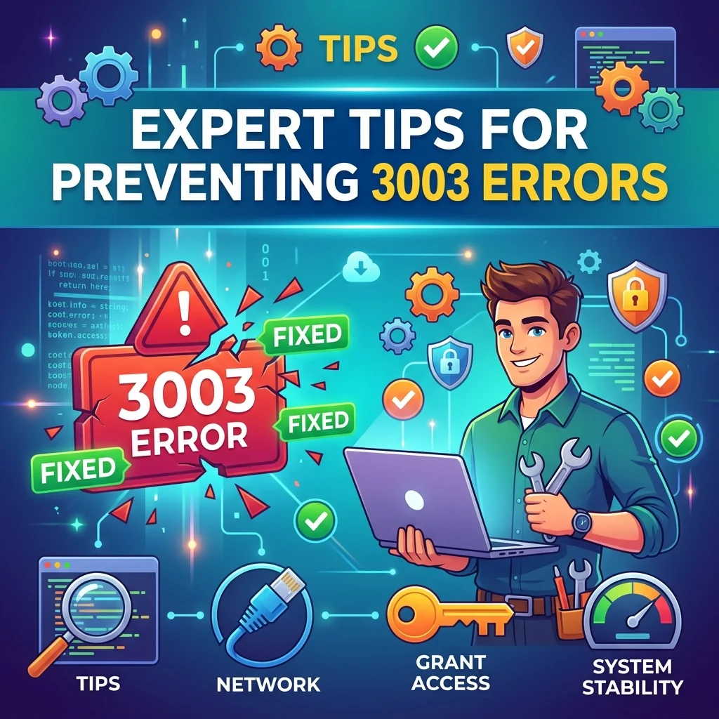 Expert tips for preventing 3003 errors, including SMS troubleshooting, network checks, and mobile messaging solutions