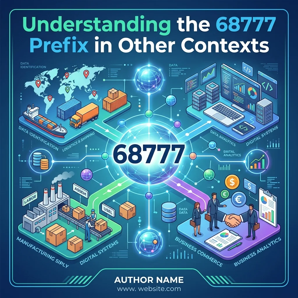 Understanding the 68777 prefix in other contexts, including SMS short codes, financial notifications, service alerts, and mobile messaging
