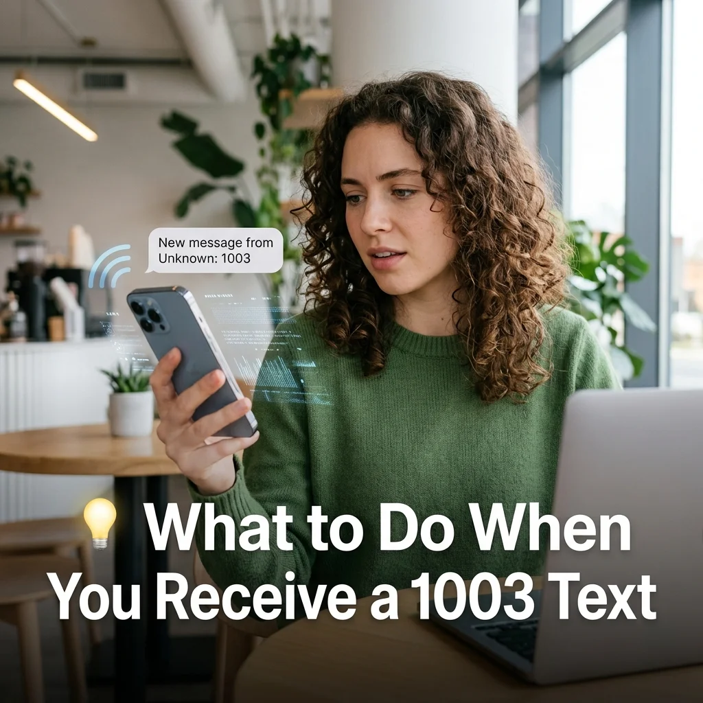 What to do when you receive a 1003 text, including SMS safety checks, verification steps, and messaging guidance