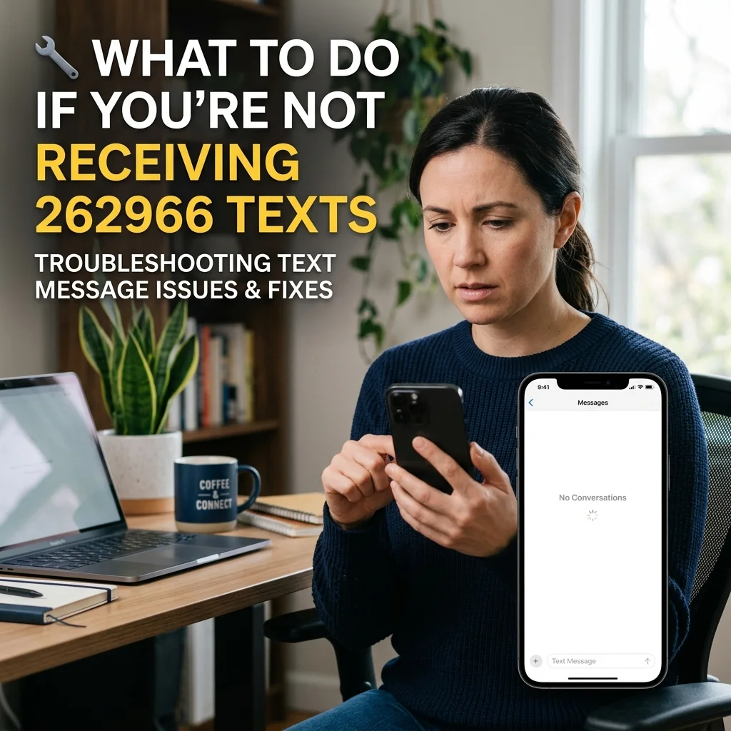 What to do if you're not receiving 262966 texts, including Amazon shipment updates, SMS settings, blocked messages, and troubleshooting