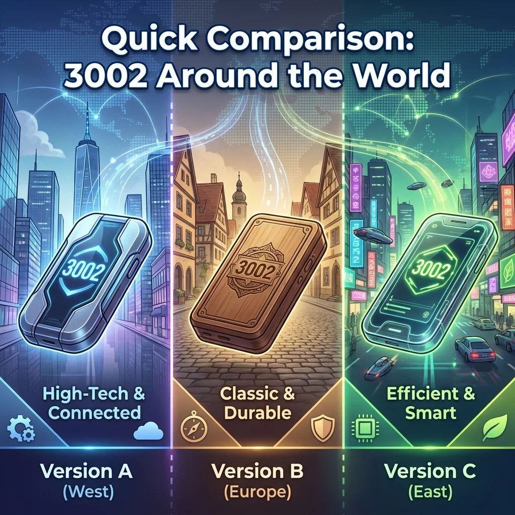 Quick comparison of 3002 area code locations and cities around the world