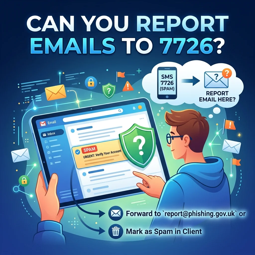 Can you report emails to 7726? Learn how spam emails are reported and how 7726 is specifically used for unwanted text messages
