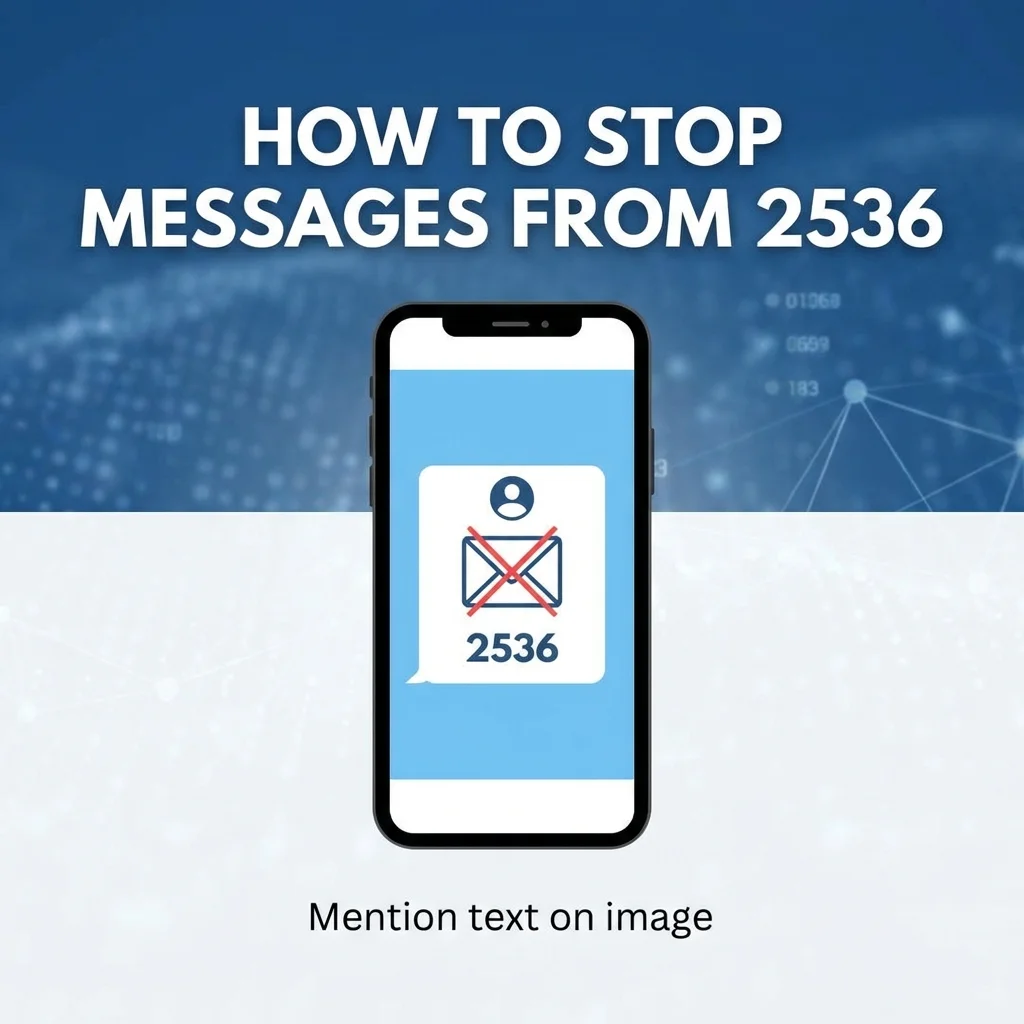 How to stop messages from 2536 and manage unwanted text messages