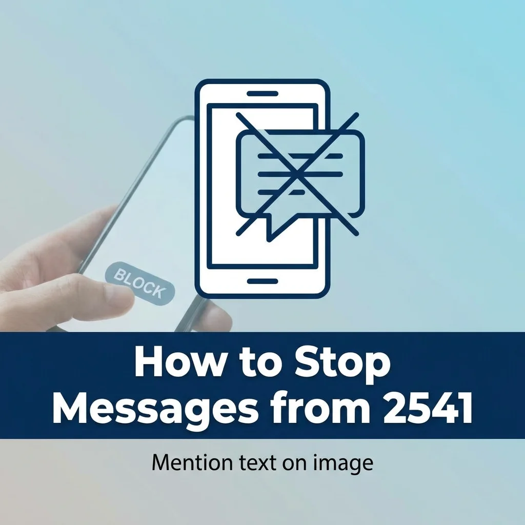 How to stop messages from 2541 and block unwanted text messages