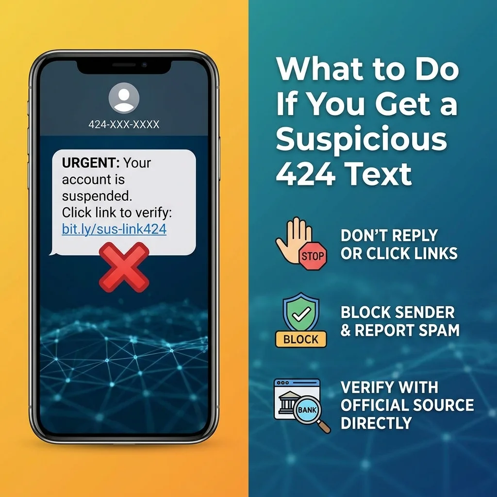 What to do if you get a suspicious 424 text message and how to stay safe