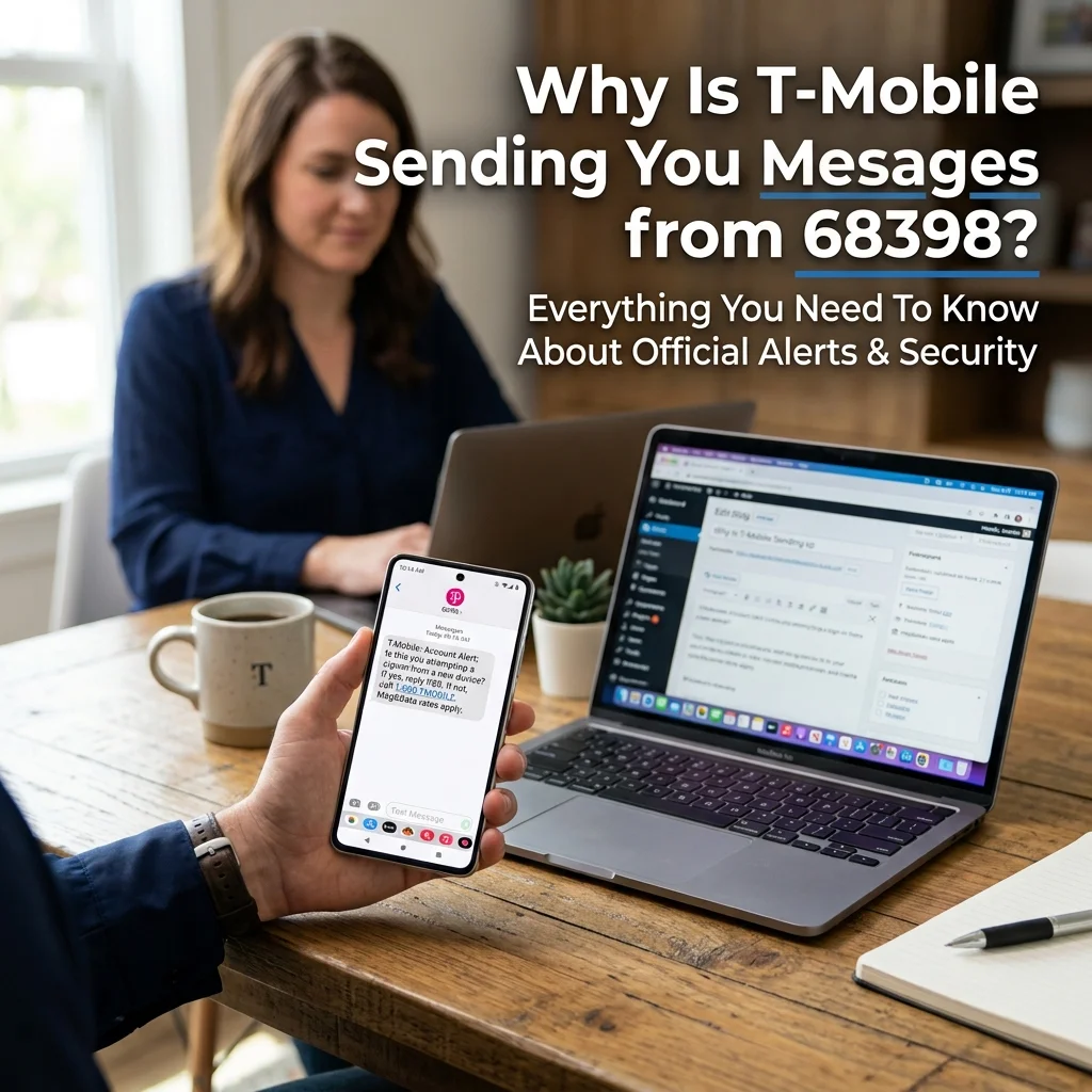 Why T-Mobile is sending messages from 68398, including SMS campaigns, alerts, promotions, and messaging services